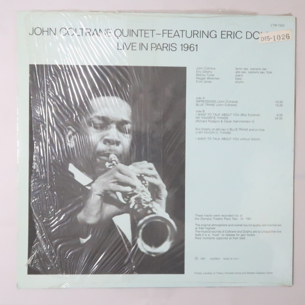 John Coltrane Quintet Featuring Eric Dolphy - Live In Paris 1961 | Jazzway (LTM - 1503) - 2 John Coltrane Quintet Featuring Eric Dolphy - Live In Paris 1961 | Jazzway (LTM - 1503) - 2
