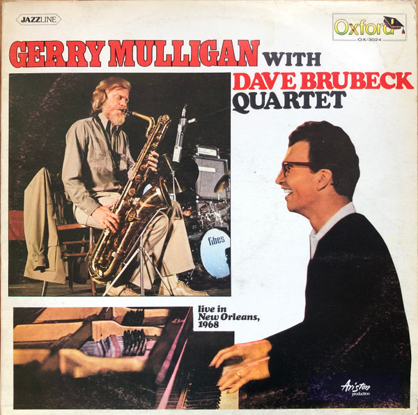 Gerry Mulligan With The Dave Brubeck Quartet - Live In New Orleans, 1968 | Oxford (OX/3024)