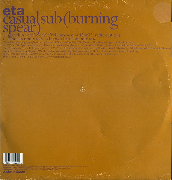 ETA - Casual Sub (Burning Spear) | EastWestDance (EW145T)