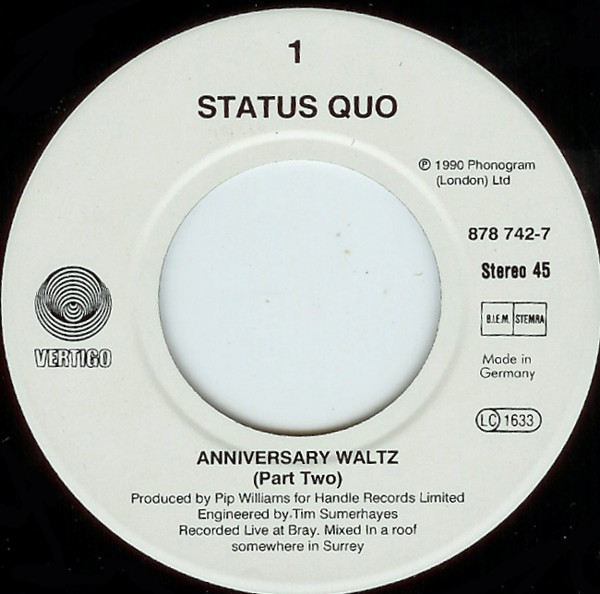 Status Quo - The Anniversary Waltz - Part Two | Vertigo (878 742-7) - 3