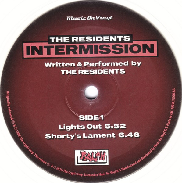 The Residents - Intermission | Music On Vinyl (MOV12003) - 3 The Residents - Intermission | Music On Vinyl (MOV12003) - 3