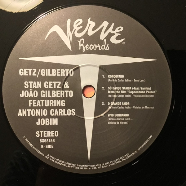 Stan Getz & João Gilberto Featuring Antonio Carlos Jobim - Getz / Gilberto | Verve Records (5355156) - 4