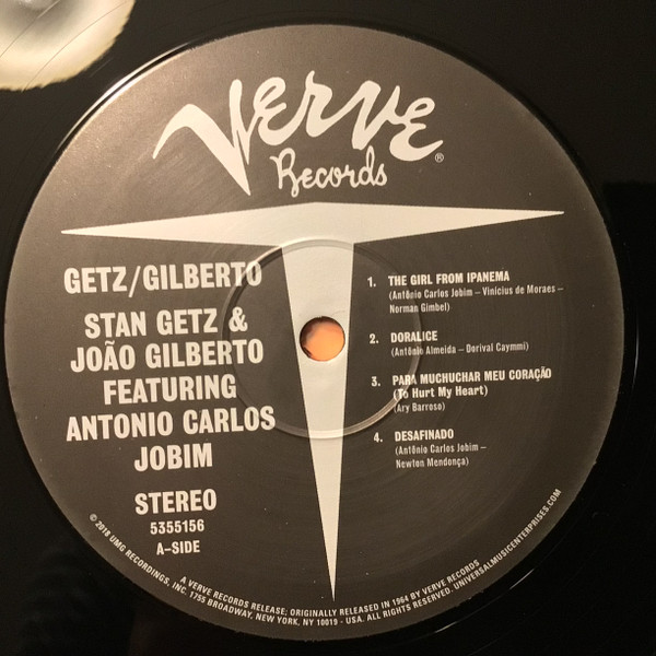 Stan Getz & João Gilberto Featuring Antonio Carlos Jobim - Getz / Gilberto | Verve Records (5355156) - 3