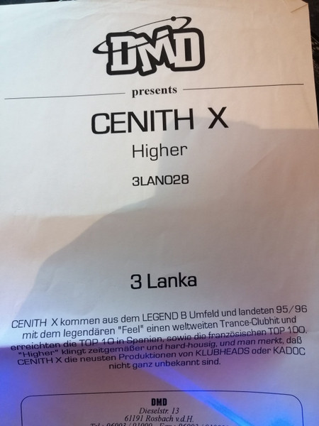 Cenith X - Higher | 3 Lanka (3LAN028) - 2