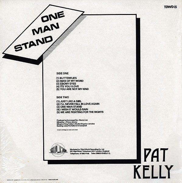 Pat Kelly - One Man Stand | Third World (TDWD 15) - 2