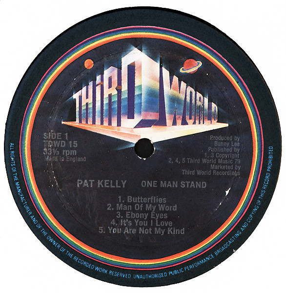 Pat Kelly - One Man Stand | Third World (TDWD 15) - 3