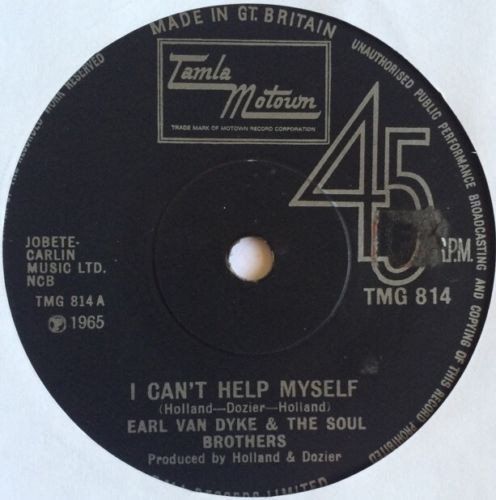 Earl Van Dyke & The Soul Brothers - I Can't Help Myself | Tamla Motown (TMG 814) - 3 Earl Van Dyke & The Soul Brothers - I Can't Help Myself | Tamla Motown (TMG 814) - 3