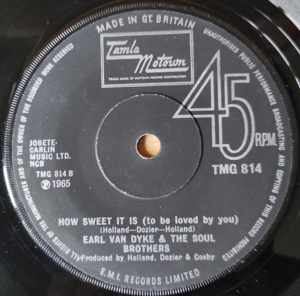 Earl Van Dyke & The Soul Brothers - I Can't Help Myself | Tamla Motown (TMG 814) - 2 Earl Van Dyke & The Soul Brothers - I Can't Help Myself | Tamla Motown (TMG 814) - 2