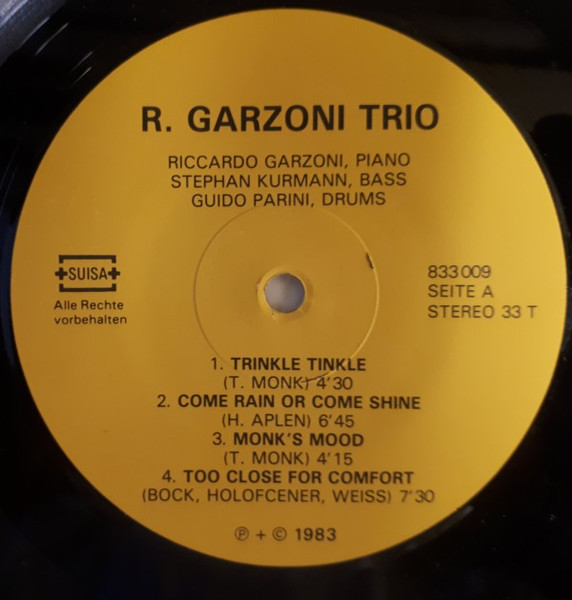 Riccardo Garzoni Trio - Copilots | Not On Label (833009) - 3 Riccardo Garzoni Trio - Copilots | Not On Label (833009) - 3