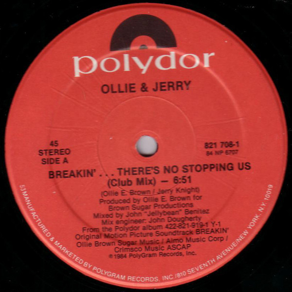 Ollie And Jerry - Breakin'... There's No Stopping Us | Polydor (821 708-1)