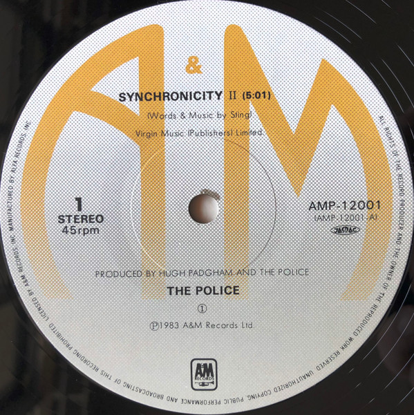 The Police - Synchronicity II | A&M Records (AMP-12001) - 3