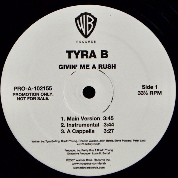 Tyra B - Givin' Me A Rush | Warner Bros. Records (PRO-A-102155)