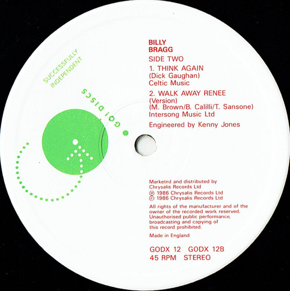 Billy Bragg - Levi Stubbs' Tears | Go! Discs (GODX 12) - 4 Billy Bragg - Levi Stubbs' Tears | Go! Discs (GODX 12) - 4
