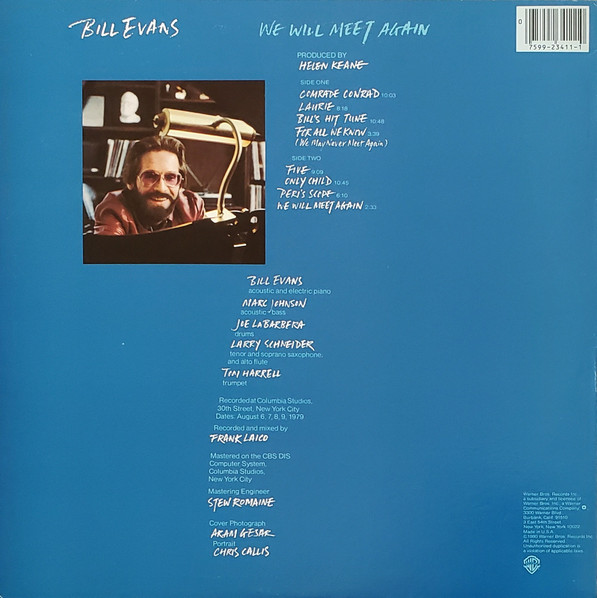 Bill Evans - We Will Meet Again | Warner Bros. Records (HS 3411) - 2