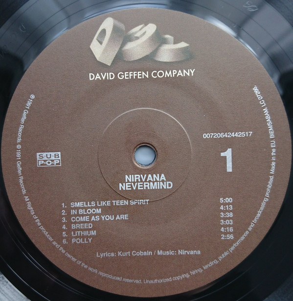 Nirvana - Nevermind | DGC (00720642442517) - 4