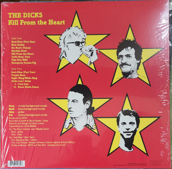 Dicks - Kill From The Heart (Limited Edition - Red Transparent Vinyl) [Vinyl] | Superior Viaduct (SV197) - 2