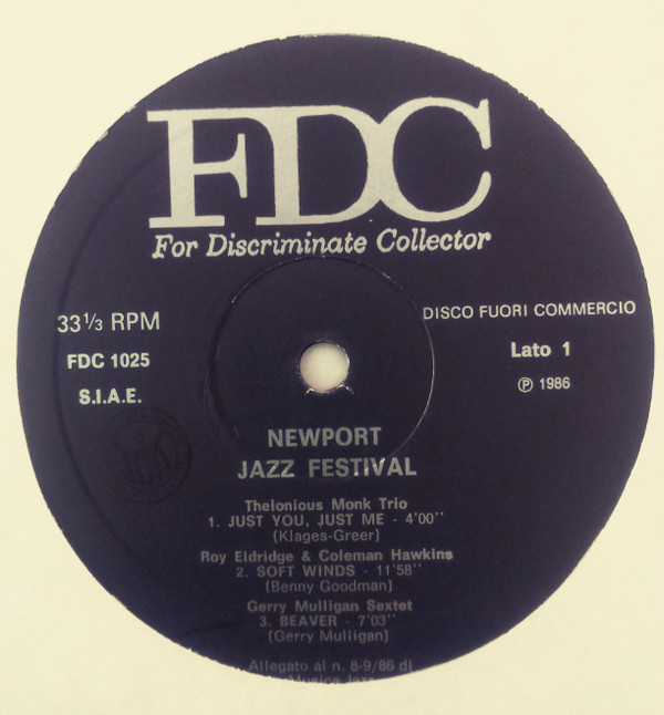 Various - Newport Jazz Festival | For Discriminate Collector (FDC-1025) - 2