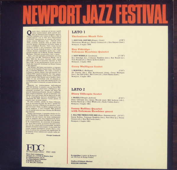 Various - Newport Jazz Festival | For Discriminate Collector (FDC-1025)
