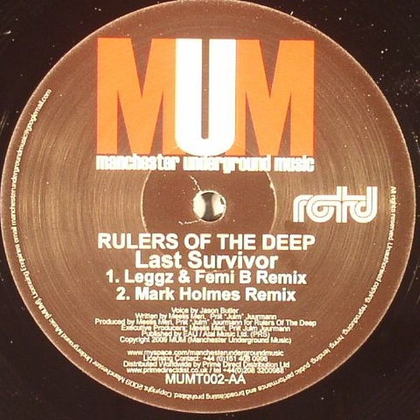 Rulers Of The Deep - Last Survivor | Manchester Underground Music (MUM) (MUMT002) Rulers Of The Deep - Last Survivor | Manchester Underground Music (MUM) (MUMT002)