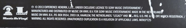The Jimi Hendrix Experience - Are You Experienced | Music On Vinyl (MOVLP725) - 3 The Jimi Hendrix Experience - Are You Experienced | Music On Vinyl (MOVLP725) - 3