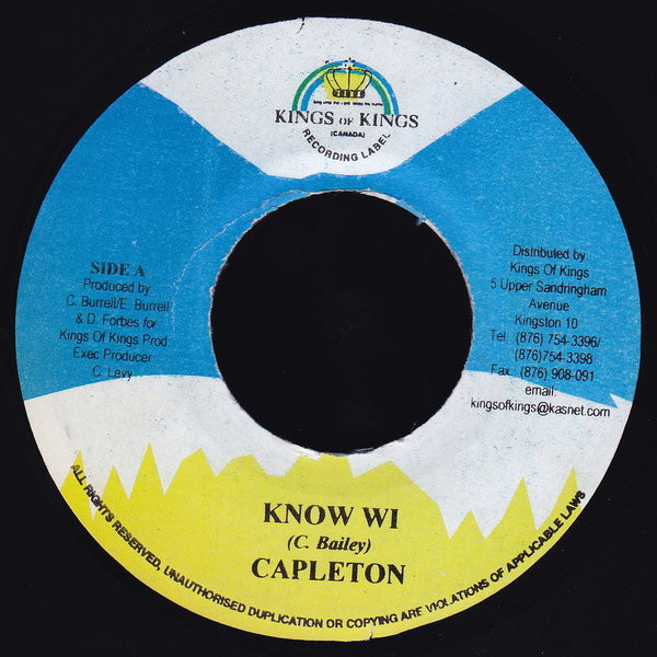 Capleton / Jagwa - Know Wi / Champ | Kings of Kings (none) - main