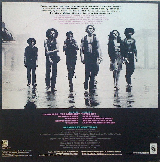 Various - The Warriors - I Guerrieri Della Notte (Colonna Sonora Originale Del Film) | A&M Records (AMLH 64761)