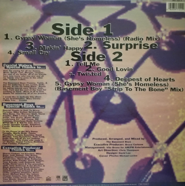 Crystal Waters - Surprise | A&M Records (397 151-1) - 2 Crystal Waters - Surprise | A&M Records (397 151-1) - 2