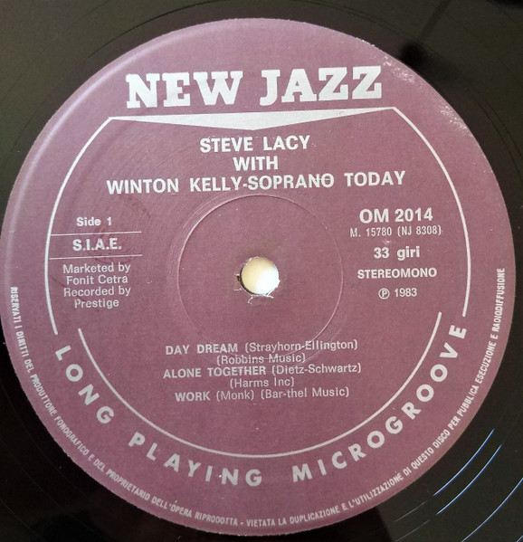 Steve Lacy with Wynton Kelly - Soprano Today | New Jazz (OM 2014) - 3 Steve Lacy with Wynton Kelly - Soprano Today | New Jazz (OM 2014) - 3