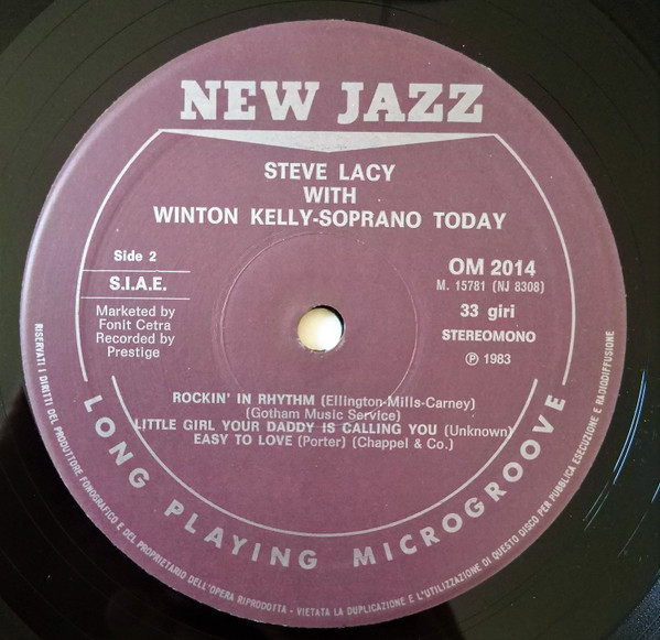 Steve Lacy with Wynton Kelly - Soprano Today | New Jazz (OM 2014) - 4 Steve Lacy with Wynton Kelly - Soprano Today | New Jazz (OM 2014) - 4