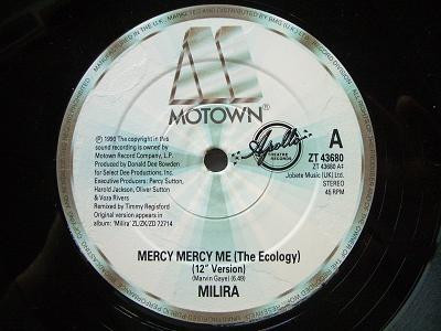 Milira - Mercy Mercy Me (The Ecology) | Motown (ZT 43680) - 2
