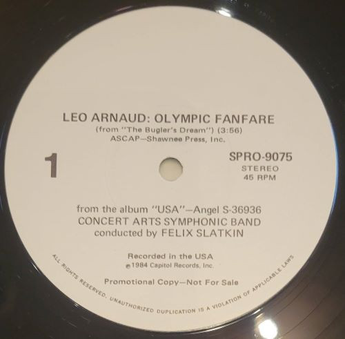 The Concert Arts Symphonic Band - USA | Angel Records (SPRO-9075)