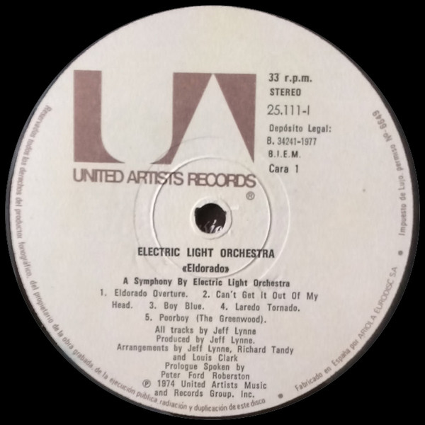 Electric Light Orchestra - Eldorado - A Symphony By The Electric Light Orchestra | United Artists Records (25 111-I) - 3