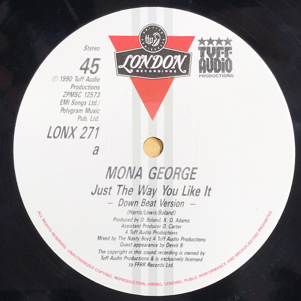 Mona George - Just The Way You Like It | London Records (LONX 271) - 2 Mona George - Just The Way You Like It | London Records (LONX 271) - 2