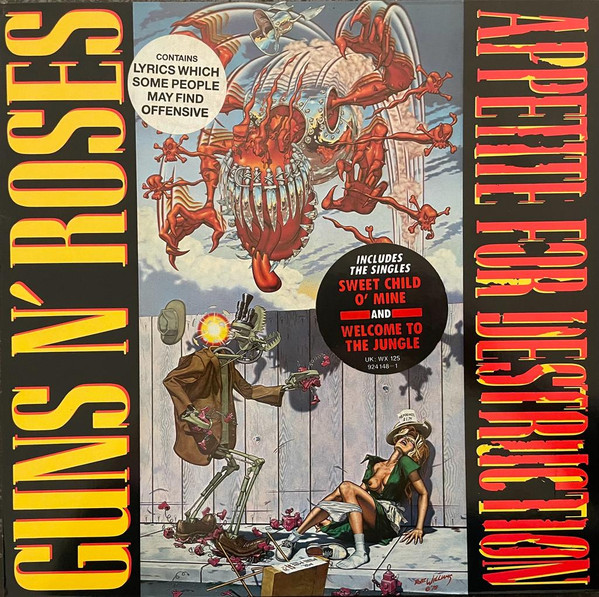Guns N' Roses - Appetite For Destruction | Geffen Records (WX 125) - 10 Guns N' Roses - Appetite For Destruction | Geffen Records (WX 125) - 10