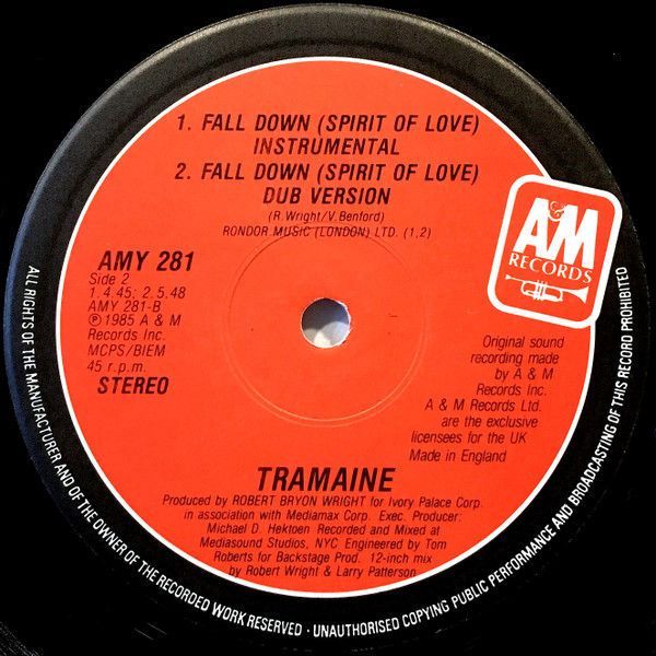Tramaine - Fall Down (Spirit Of Love) | A&M Records (AMY 281) - 3
