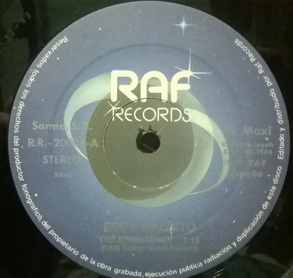 Eddy Calixto - The Advertence | Raf Records (R.R. 20004) - 3