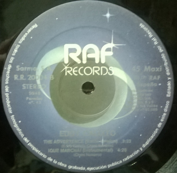 Eddy Calixto - The Advertence | Raf Records (R.R. 20004) - 4