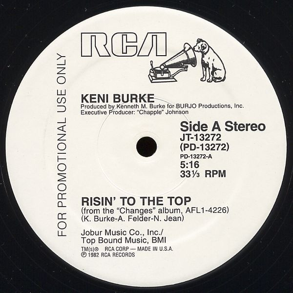 Keni Burke - Risin' To The Top | RCA (JT-13272) - main Keni Burke - Risin' To The Top | RCA (JT-13272) - main
