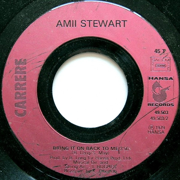 Amii Stewart - Light My Fire | Carrere (49.503) - 4