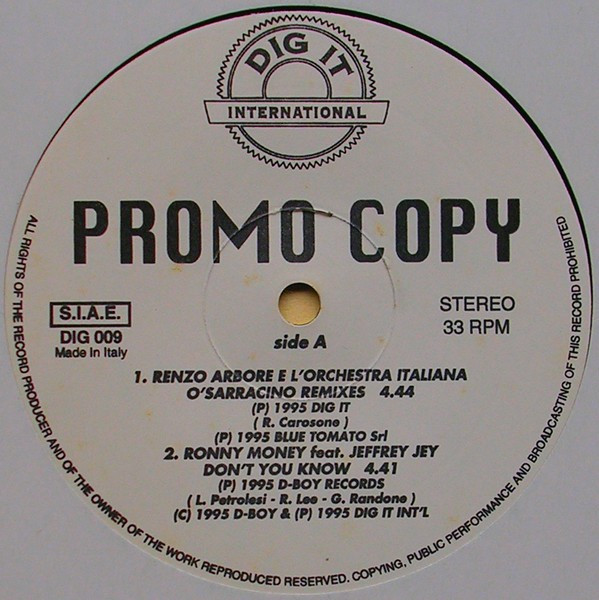 Various - Promo Copy 9 | Dig It International (DIG 009)