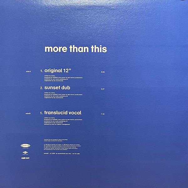 Emmie - More Than This | Manifesto (EMMDJ 1) - 2