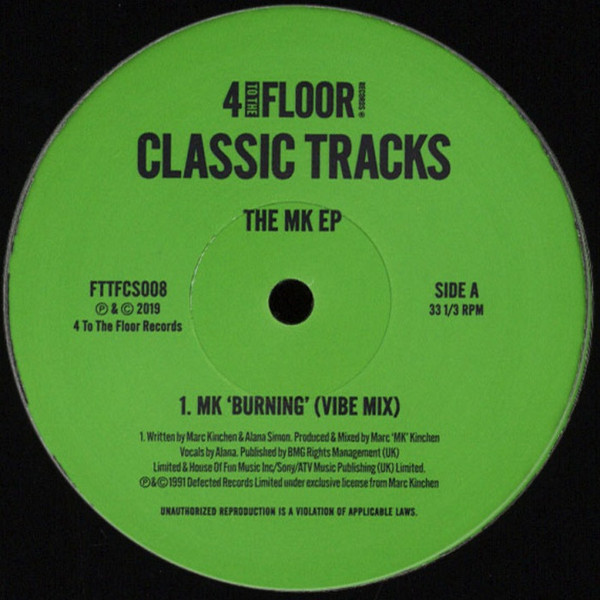 Marc Kinchen - The MK EP | 4 To The Floor (FTTFCS008)