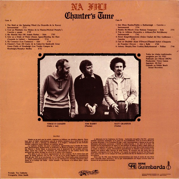 Na Filí - Chanter's Tune | Transatlantic Records (TS-38.002) - 2