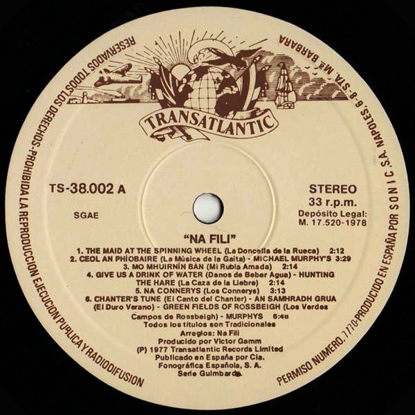 Na Filí - Chanter's Tune | Transatlantic Records (TS-38.002) - 3