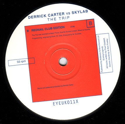 Derrick Carter vs. Skylab - The Trip | Eye Q Records (EYEUK 011X) - 3
