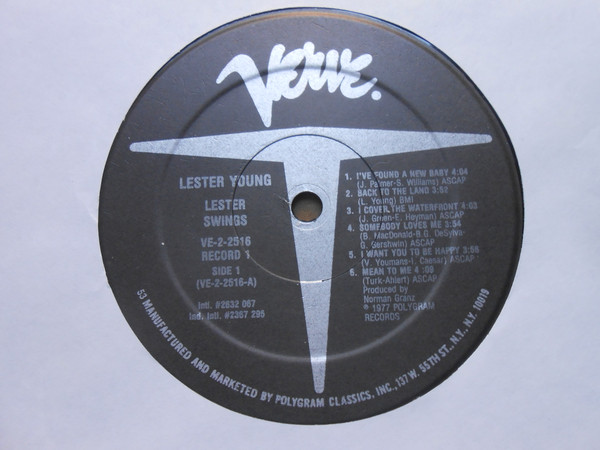 Lester Young - Lester Swings | Verve Records (VE-2-2516) - 3