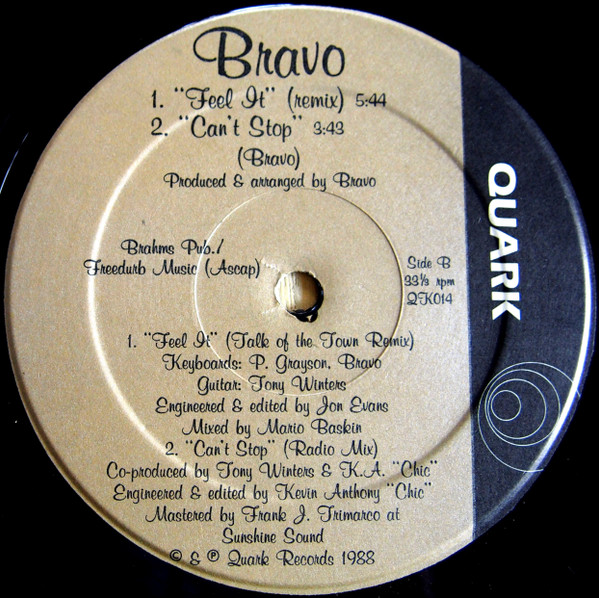 Bravo - Can't Stop | Quark (QK014)