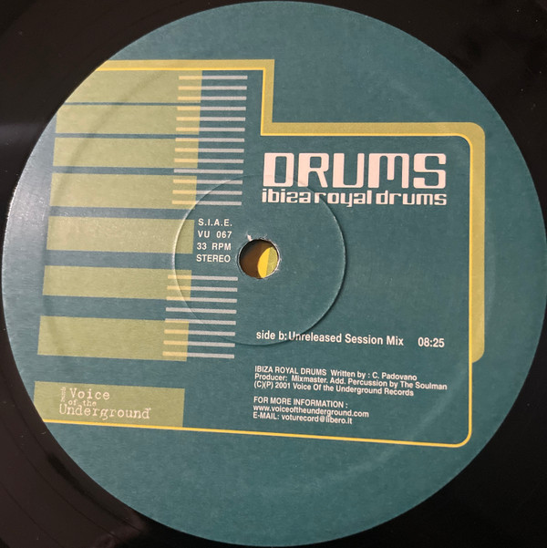 Ibiza Royal Drums - Ibiza Royal Drums | V.O.T.U. Records (Voice Of The Underground Records) (VU 067) - 4