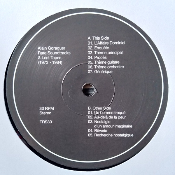 Alain Goraguer - Rare Soundtracks & Lost Tapes (1973 - 1984) | Transversales Disques (TRS30) - 3