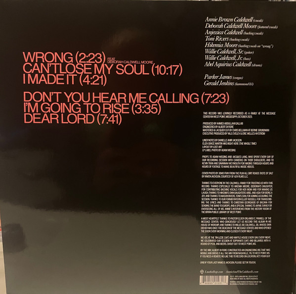 Annie & The Caldwells - Can't Lose My (Soul) | Luaka Bop (6 80899 0103-1-3) - 2